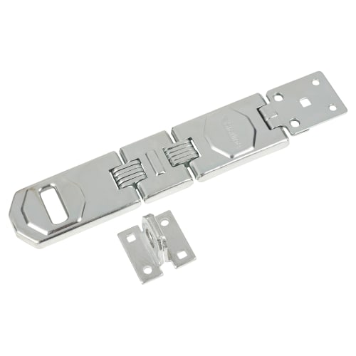 Sterling Double Hinged Hasp and Staple 195 x 45 x 15mm Bright Zinc