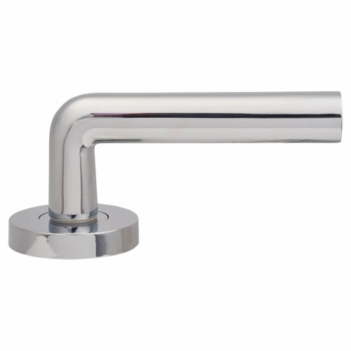 Jigtech Riva Lever Door Handle on Rose Polished Chrome