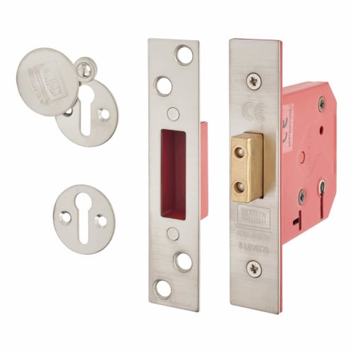 UNION 2101 5 Lever Deadlock Keyed Alike 65mm 44.5mm Backset