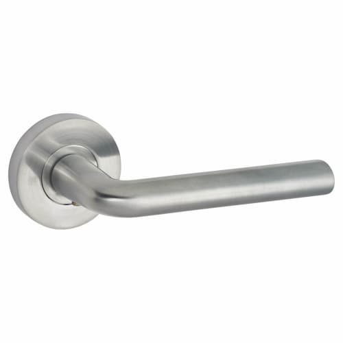 Jigtech Riva Lever Door Handle on Rose Satin Chrome