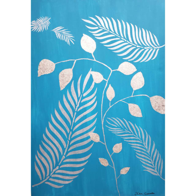Botanical blue, obra de Nilva Carvalho