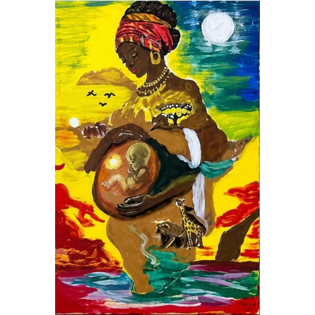 0 Ventre da criação, obra de Maria Geralda