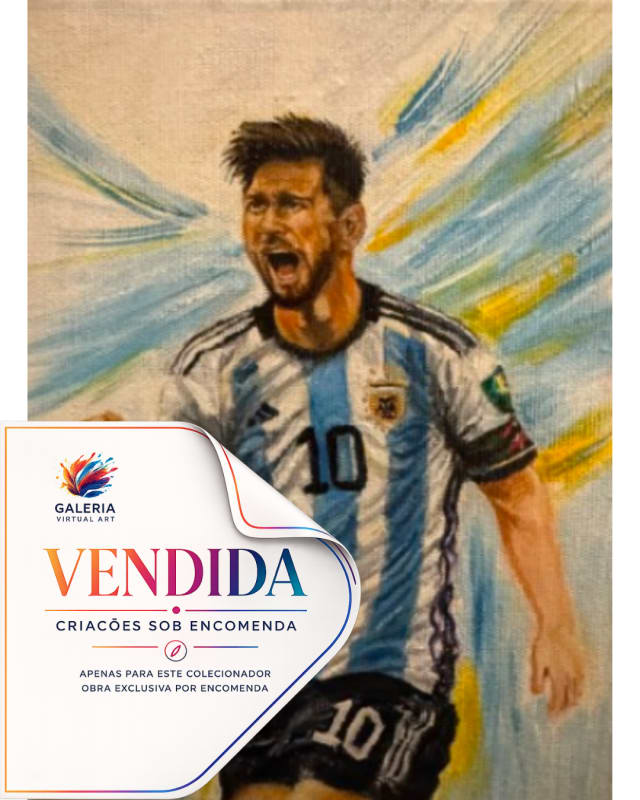 Leonel Messi, obra de Sintia Bogo