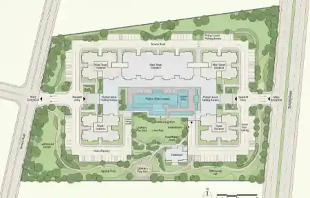 Master plan layout of L&T Vayam