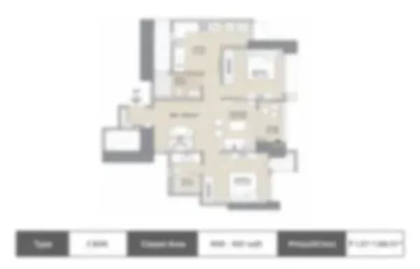 2 BHK Floor Plan