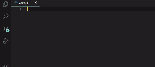default component snippet