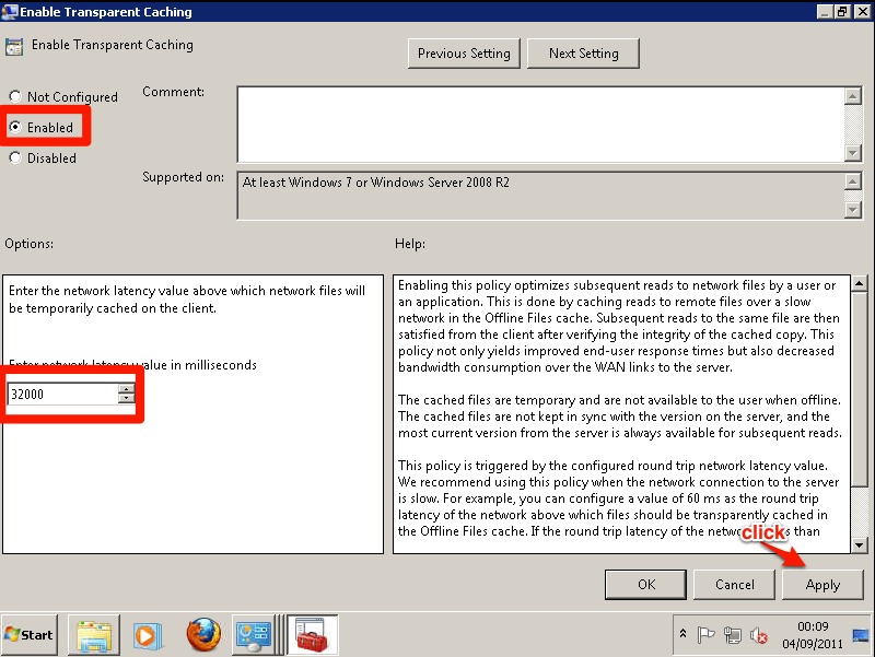 Enable_Transparent_Caching Enable Transparent Caching