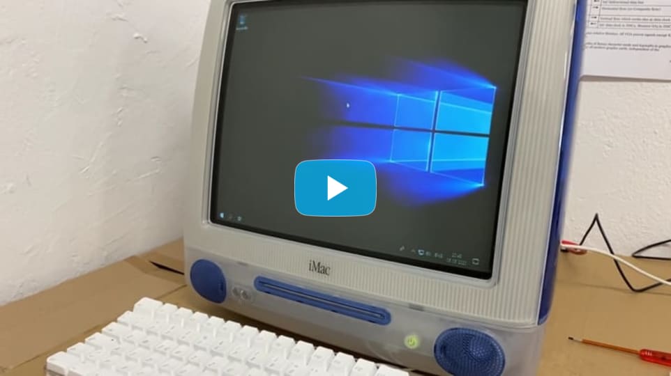 My iMac G3 Mod: Side Button Demo