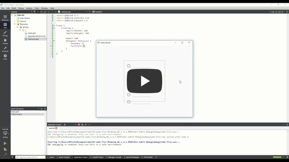 Using C++ Models with Qt Quick Views