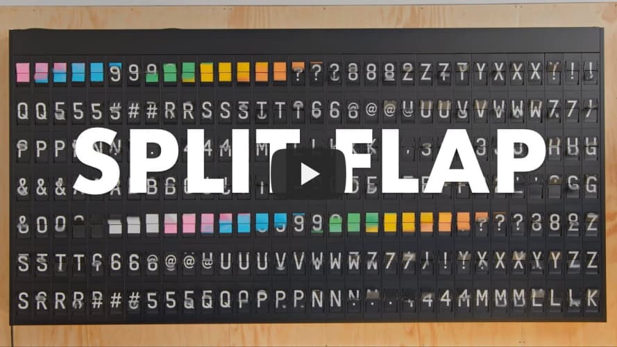 Split Flap Display by Oat Foundry | Old School Departures Boards