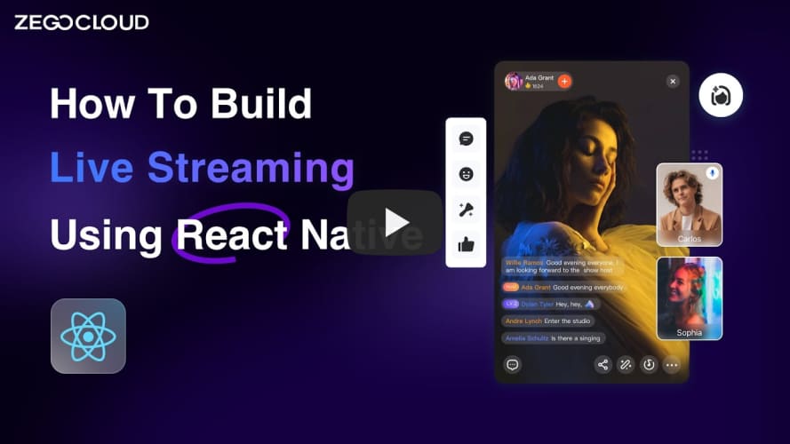 Tutorial | How to build live streaming using React Native in 10 mins with ZEGOCLOUD