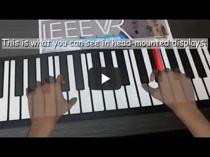 IEEE VR2021 Poster: Hand-by-Hand Mentor: An AR-based Training System for Piano Performance