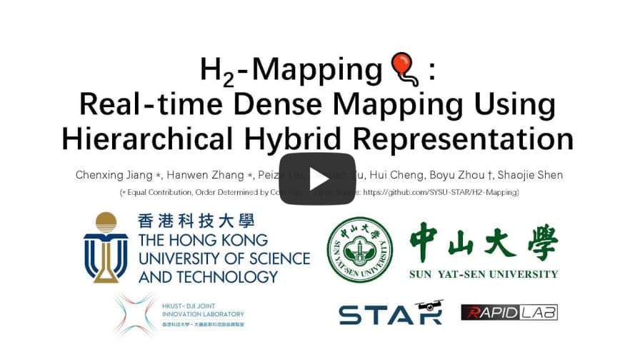 H2-mapping: real-time dense mapping using hierarchical hybrid representation