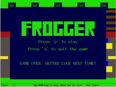 Frogger Clone