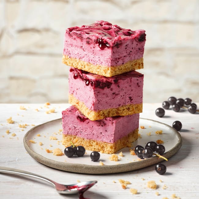 Cheesecake Cassis Slices