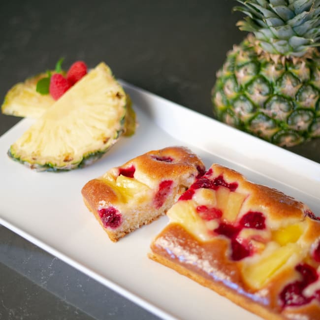 Bringebær/ananas Stang