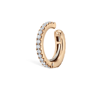 Diamond Eternity Tash Cuff Earring Rose Gold 8mm
