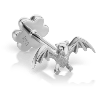 Diamond Eye Bat Threaded Stud Earring