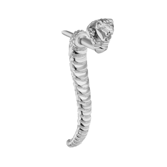 Diamond Eyes Diamond Hood Cobra Talon Traditional Earstud White Gold 16mm