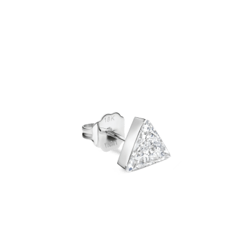Invisible Set Triangle Diamond Stud Earring