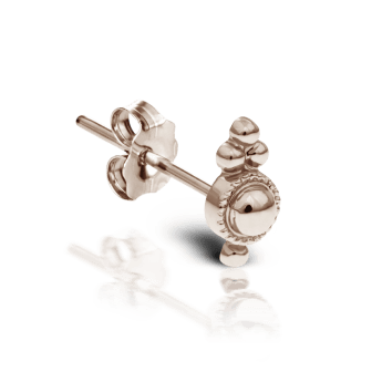 Four Ball Trinity Stud Earring Rose Gold
