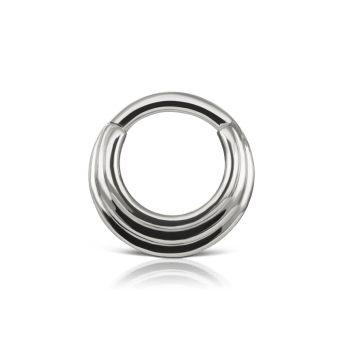 Hiranya Hoop Earring White Gold 6.5mm 16 Gauge = 1.3mm