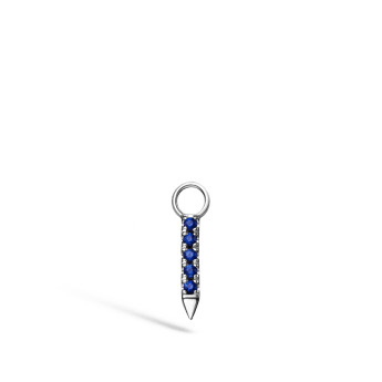 Diamond and Sapphire Eternity Bar Charm