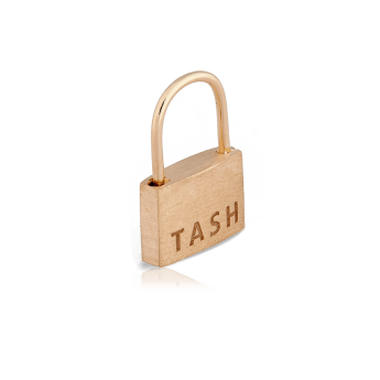 Padlock Hoop Earring Rose Gold 5mm