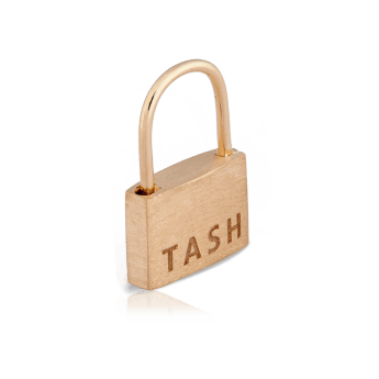 Padlock Hoop Earring Rose Gold 6.5mm