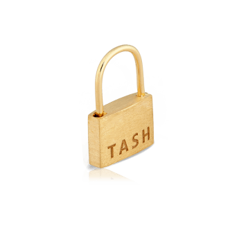 Padlock Hoop Earring Yellow Gold 5mm