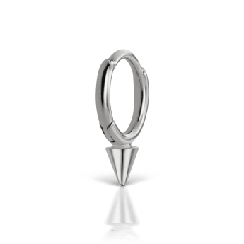 Single Short Spike Hoop Earring (Non-Rotating)