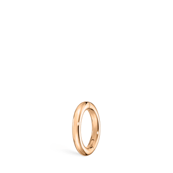 Plain Gold Hoop Earring EC Rose Gold 6.5mm 14 Gauge = 1.6mm