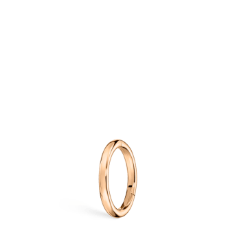 Plain Gold Hoop Earring EC Rose Gold 6.5mm 18 Gauge = 1.02mm