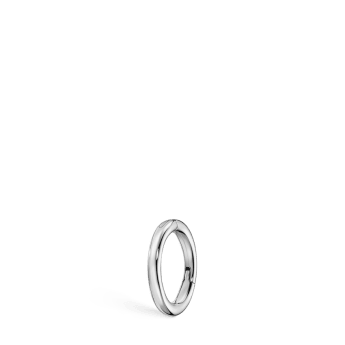 Plain Gold Hoop Earring EC White Gold 5mm 18 Gauge = 1.02mm