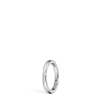 Plain Gold Hoop Earring EC White Gold 6.5mm 18 Gauge = 1.02mm