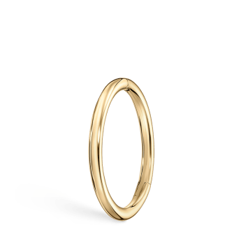 Plain Gold Hoop Earring Yellow Gold 11mm 16 Gauge = 1.3mm
