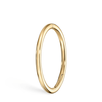 Plain Gold Hoop Earring Yellow Gold 12.5mm 16 Gauge = 1.3mm