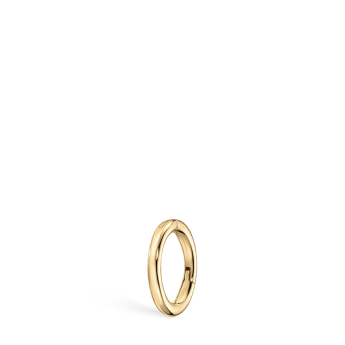 Plain Gold Hoop Earring EC Yellow Gold 5mm 18 Gauge = 1.02mm