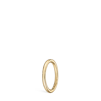 Plain Gold Hoop Earring EC Yellow Gold 6.5mm 16 Gauge = 1.3mm