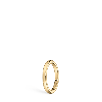 Plain Gold Hoop Earring EC Yellow Gold 6.5mm 18 Gauge = 1.02mm