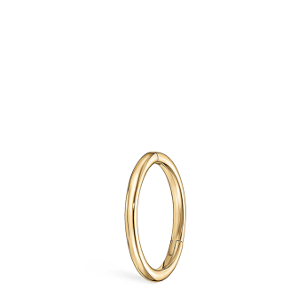 Plain Gold Hoop Earring EC Yellow Gold 8mm 18 Gauge = 1.02mm
