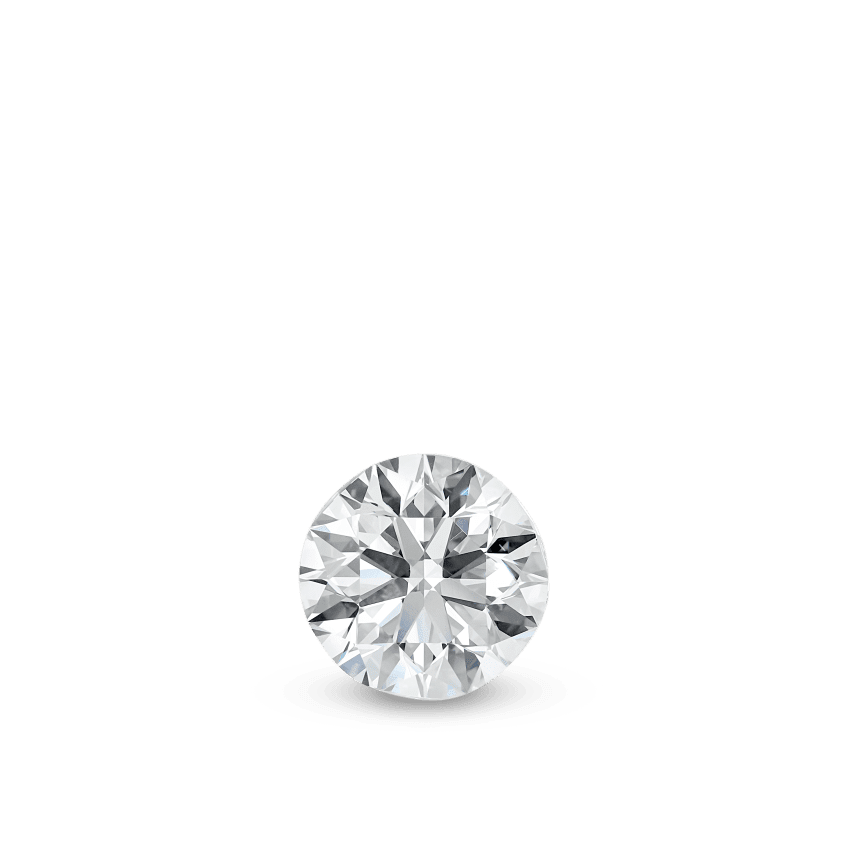 Invisible Set Diamond Stud Earring White Gold 4mm