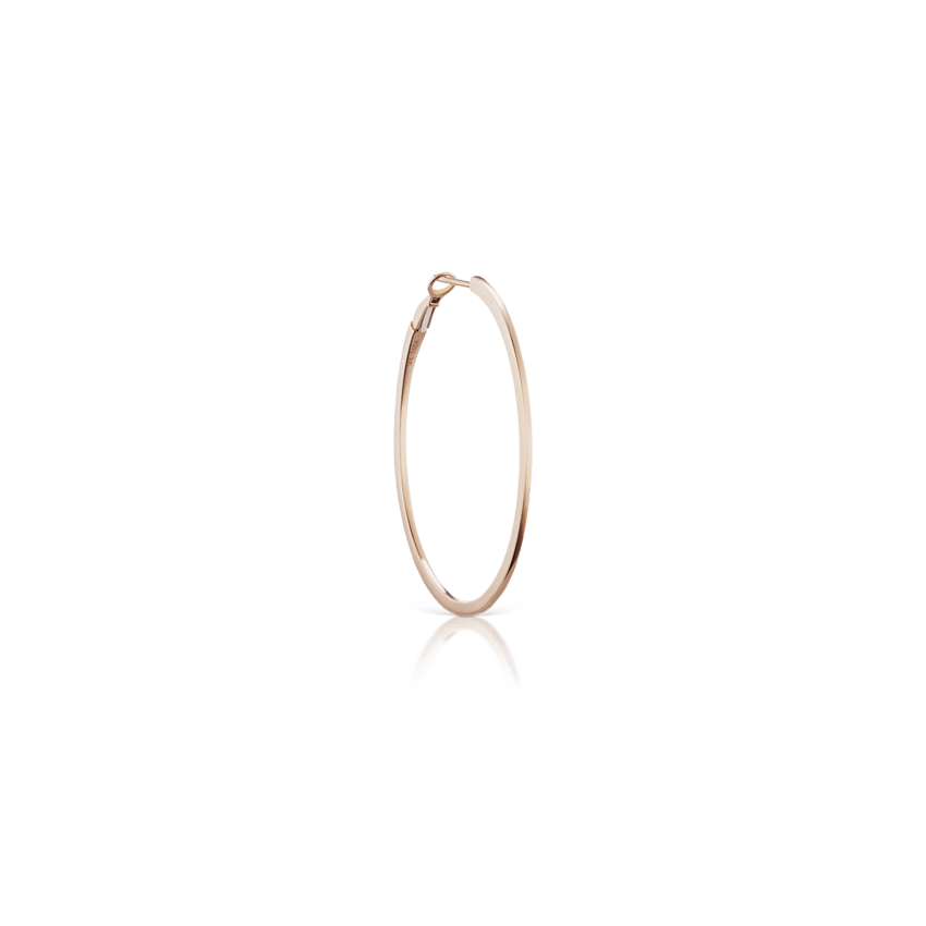 Flat Hoop Earring Rose Gold 19mm