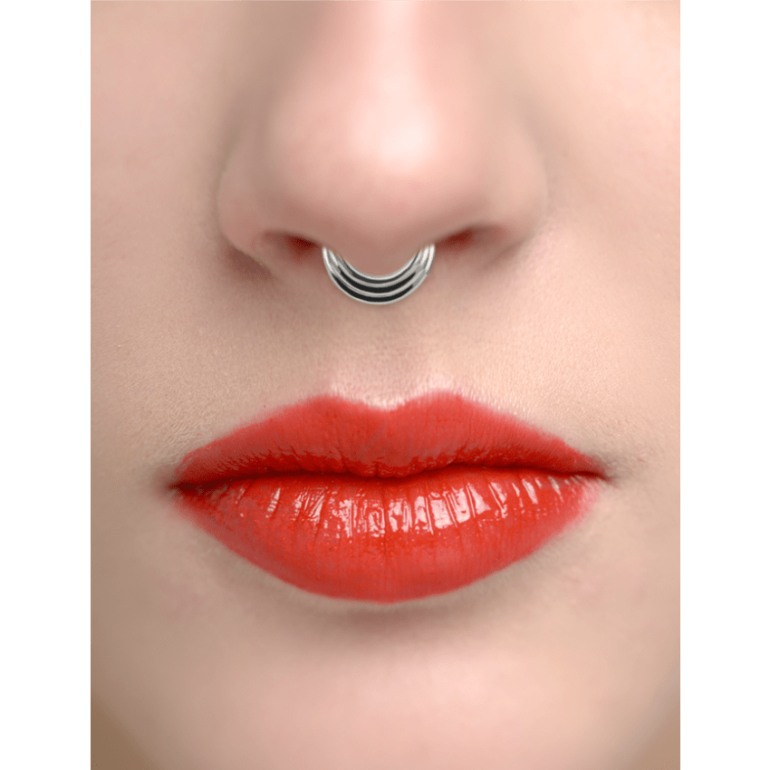 Hiranya Hoop Earring White Gold 6.5mm 16 Gauge = 1.3mm