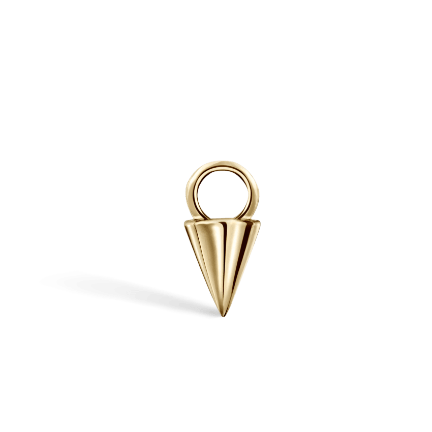 Small Spike Charm Yellow Gold