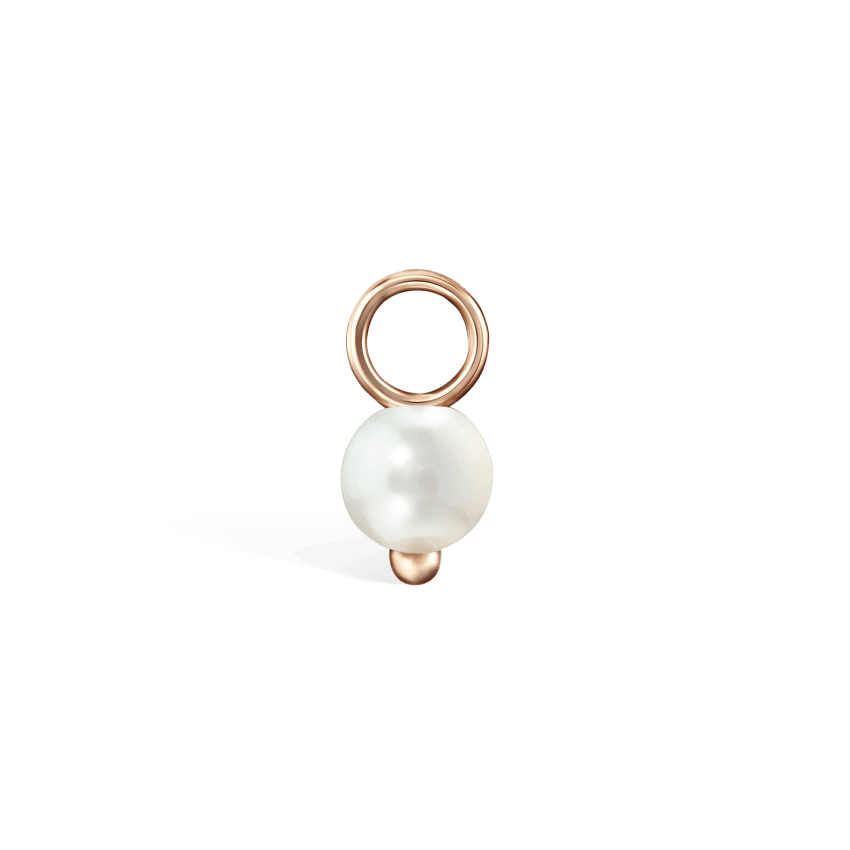 Pearl Charm Rose Gold 3mm