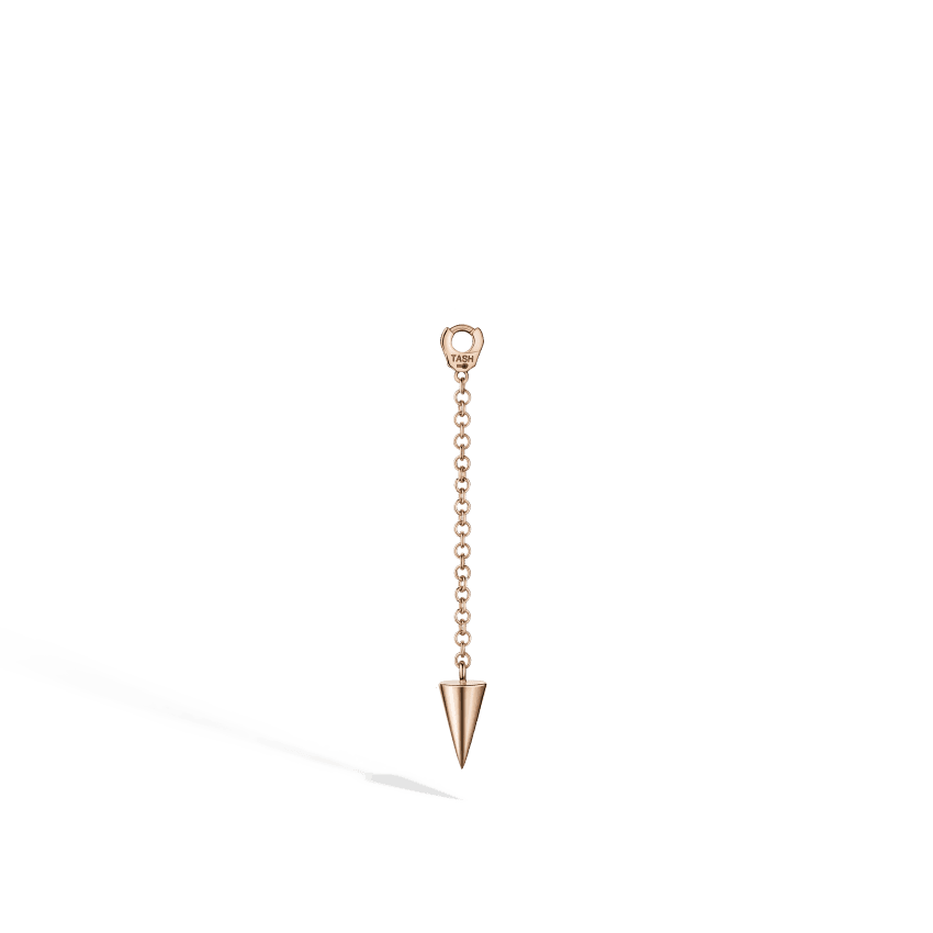 Pendulum Charm with Short Spike Rose Gold 20 mm