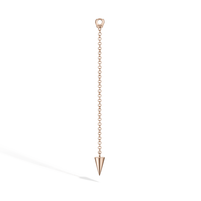 Pendulum Charm with Short Spike Rose Gold 40mm