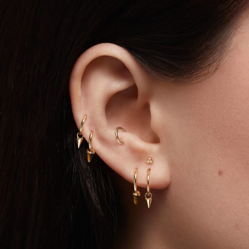 Small Spike Charm Rose Gold