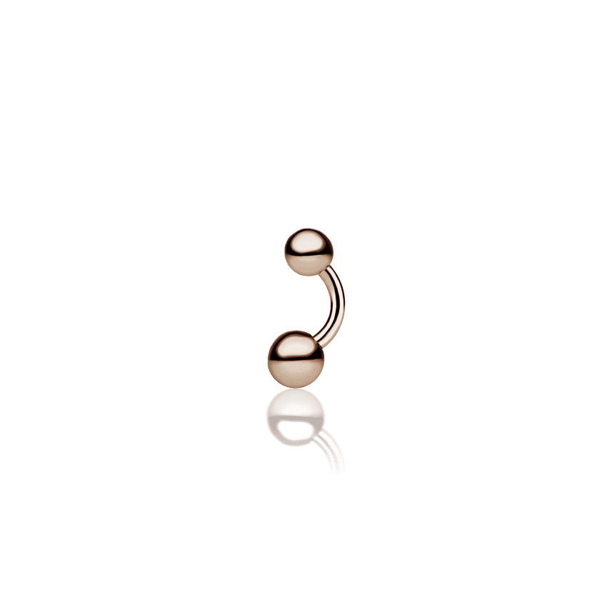Gold Ball Barbell Rose Gold 4.5mm / 5.5mm 6.5mm